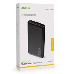 jopus Urban 10.000 mAh Hızlı Şarj Powerbank (Siyah)