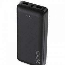 Jopus Urban 20.000 mAh 2A Çift USB Çıkışlı Type-C ve Micro Girişli LED Göstergeli Powerbank (Siyah)