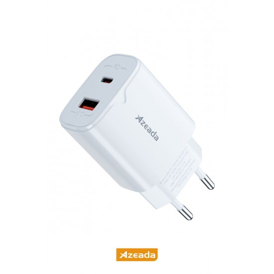 Azeada AZ-A15 33W GaN Hızlı Şarj Adaptörü (Beyaz) Azeada AZ-A15 33W GaN Hızlı Şarj Adaptörü (Beyaz)
