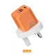 Azeada AZ-A11 20W Hızlı Şarj Adaptörü (Turuncu) Azeada AZ-A11 20W Hızlı Şarj Adaptörü (Turuncu)