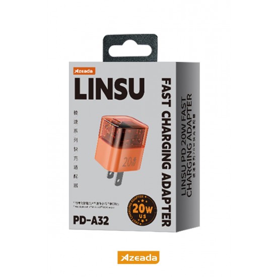 Azeada PD-A31 20W Hızlı Şarj Adaptörü (Turuncu) Azeada PD-A31 20W Hızlı Şarj Adaptörü (Turuncu)