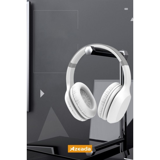 Azeada PD-BH500 Kablosuz Bluetooth Kulak Üstü Kulaklık (Beyaz)
