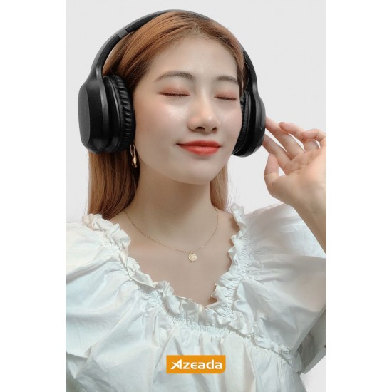Azeada PD-BH500 Kablosuz Bluetooth Kulak Üstü Kulaklık (Siyah)