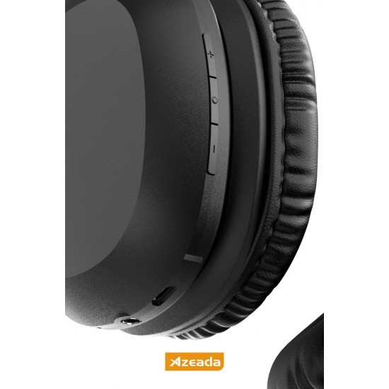 Azeada PD-BH500 Kablosuz Bluetooth Kulak Üstü Kulaklık (Siyah)