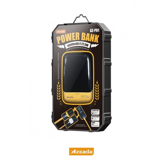 Azeada AZ-P01 22,5W 10000mAh Powerbank (Sarı) Azeada AZ-P01 22,5W 10000mAh Powerbank (Sarı)