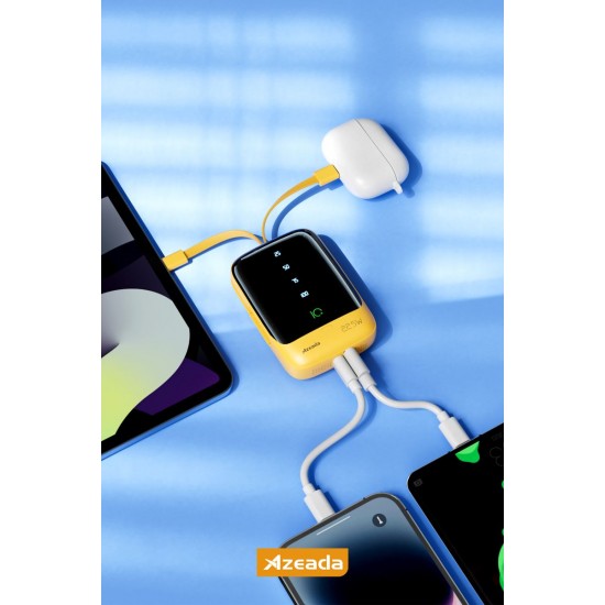 Azeada AZ-P01 22,5W 10000mAh Powerbank (Sarı) Azeada AZ-P01 22,5W 10000mAh Powerbank (Sarı)