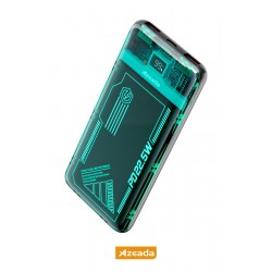 Azeada AZ-P17 22,5W 10000mAh Transparan Powerbank (Mavi)