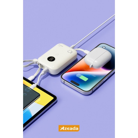 Azeada AZ-P14 22,5W 10000mAh Powerbank (Fildişi) Azeada AZ-P14 22,5W 10000mAh Powerbank (Fildişi)