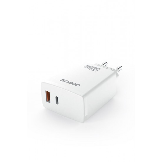 Jopus JO-S06 Forza USB / PD QC 3.0A 45W Hızlı Şarj Adaptörü (Beyaz) Jopus JO-S06 Forza USB / PD QC 3.0A 45W Hızlı Şarj Adaptörü (Beyaz)