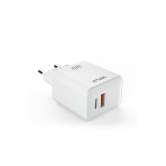 Jopus JO-S07 Cyper Hizli Sarj USB / PD 25W Hızlı Şarj Adaptörü (Beyaz) Jopus JO-S07 Cyper Hizli Sarj USB / PD 25W Hızlı Şarj Adaptörü (Beyaz)