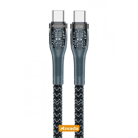 Azeada PD-B89 Type C to Type C 65W Şarj ve Data Kablosu 1.3m Azeada PD-B89 Type C to Type C 65W Şarj ve Data Kablosu 1.3m