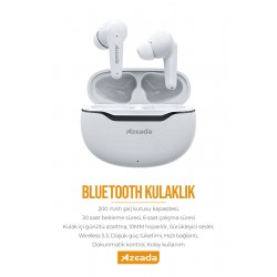 Azeada AZ-BT06 TWS Bluetooth Kulaklık (Beyaz)