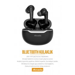 Azeada AZ-BT06 TWS Bluetooth Kulaklık (Siyah)