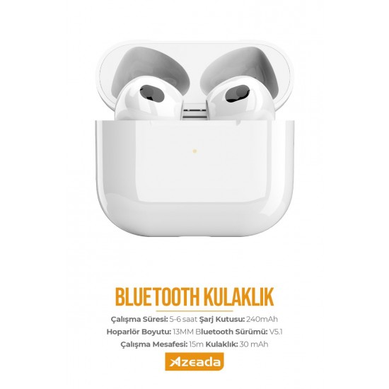 Azeada PD-BT111 4.Nesil TWS Bluetooth Kulaklık