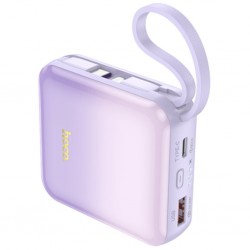 HOCO Q23 Blade 10000mAh 22.5W+PD20W Kablolu Powerbank (Mor)