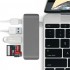 5in1 Usb-C Hub 3.0 Type-C Şarj Kart Okuyucu Type-C Adaptör (Gri)