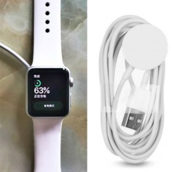 Apple Watch İçin Manyetik Şarj Kablosu 1 Metre (Beyaz)