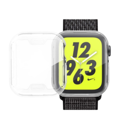 Apple İWatch 44mm 360 Koruma Ultra Slim Silikon Kılıf (Şeffaf)