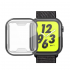 Apple İWatch 44mm 360 Koruma Ultra Slim Silikon Kılıf (Siyah)