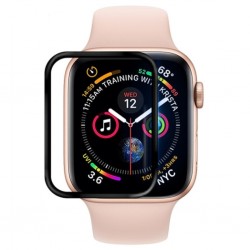 Apple Watch 5-4 40mm 3D PMMA Cam Ekran Koruyucu (Siyah)