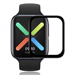 Oppo Watch 41MM 3D PMMA Cam Ekran Koruyucu (Siyah)