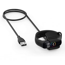Mi Band 5 Klipsli Usb Şarj Kablosu 30CM (Siyah)