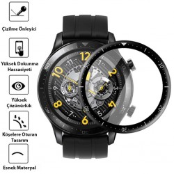 Realme Watch S Pro 3D PC+PMMA Ekran Koruyucu (Siyah)