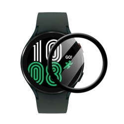 Samsung Galaxy Watch 4 44mm PMMA Cam Ekran Koruyucu (Siyah)