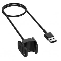 Fitbit Charge 4 Usb Şarj Aleti Şarj Kablosu (Siyah)