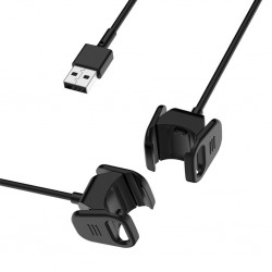 Fitbit Charge 4 Usb Şarj Aleti Şarj Kablosu (Siyah)