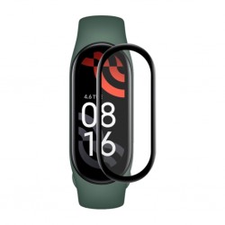 Mi Band 7 3D PET+PMMA Cam Ekran Koruyucu (Siyah)