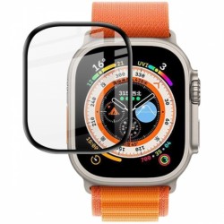 Apple Watch Ultra 49mm 3D PMMA Cam Ekran Koruyucu (Siyah)