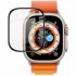 Apple Watch Ultra 49mm 3D PMMA Cam Ekran Koruyucu (Siyah)