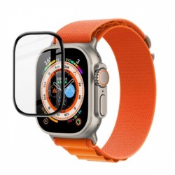 Apple Watch Ultra 49mm 3D PMMA Cam Ekran Koruyucu (Siyah)