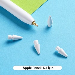 Dux Ducis Apple Pencil İçin Yedek Uç 2 Adet (Beyaz)