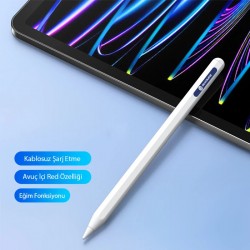 Dux Ducis SP-03 Kablosuz Şarjlı Stylus Pen iPad Tablet Dokunmatik Kalem (Beyaz)