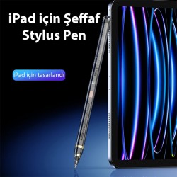 Dux Ducis SP-04 Manyetik Şarjlı iPad Tablet Dokunmatik Transparent Stylus Kalem (Siyah)