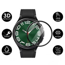 Samsung Galaxy Watch 6 Classic 43mm PMMA Cam Ekran Koruyucu (Siyah)