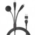 2x Type-c 100W-27W + Apple Watch Uyumlu Type-c Şarj Adaptörü (Siyah)