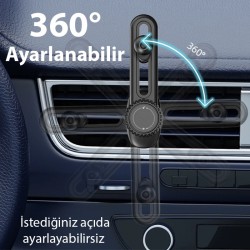 Ayarlanabilen Araç Içi Havalandirma Telefon Tutucu B099 (Siyah)
