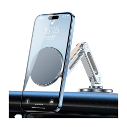 LF-256 Alüminyum Araç İçi Torpido Üstü Manyetik Telefon Tutucu (Gri)
