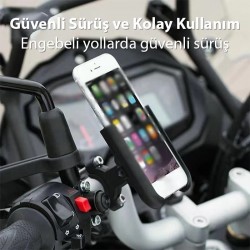 Alüminyum Bisiklet & Motosiklet Gidon Telefon Tutucu