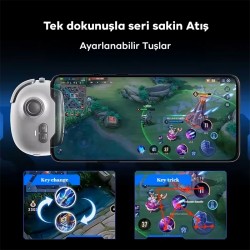Memo MB03 PUBG Mobile Joystick Kontrol Gamer Oyun Konsolu (Beyaz)