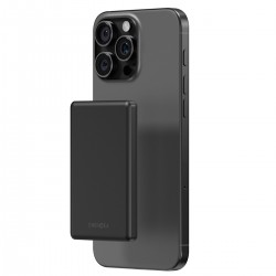 Energea AluPac Mini 5K 5.000 mAh 20W Type-C ve 15W Kablosuz Şarj Çıkışlı PD Hızlı Şarj Magsafe Powerbank (Siyah)