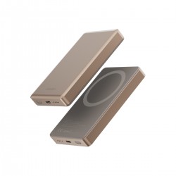 Energea AluPac 10K 10.000 mAh 20W Type-C 15W Kablosuz Şarj Çıkışlı PD Hızlı Şarj Magsafe Powerbank (Gold)