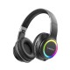 Earldom B06 RGB Bluetooth 5.3 Kablosuz Kulak Üstü Kulaklık (Siyah)