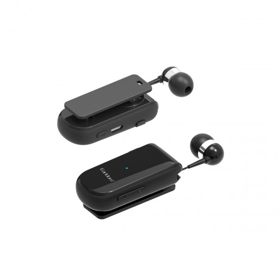 Earldom BH64 Bluetooth 5.0 Yaka Tutuculu Tek Kulak Makaralı Kablosuz Kulaklık (Siyah)