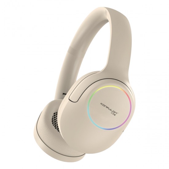 Konfulon BHS17 Bluetooth 6.0 Kulak Üstü Kablosuz Kulaklık (Bej)