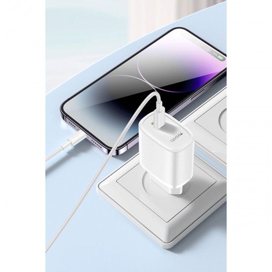 Yesido CG10 5in1 12W Şarj Aleti Kablo Powerbank Flash Bellek Airpods Set (Beyaz)