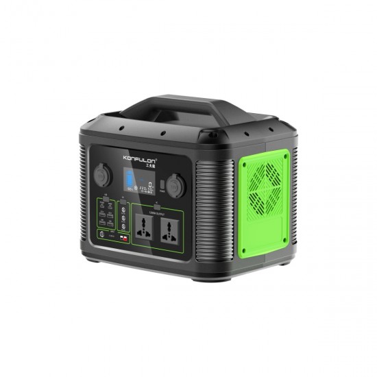 Konfulon CN06 315.000 mAh Taşınabilir Güç Kaynağı - 1200W AC Çıkışlı & 60W PD Hızlı Şarjlı Kamp Ünitesi (Siyah)